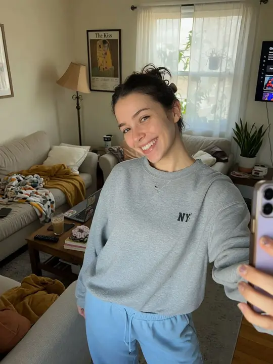 Before: the original selfie used for the Just Married AI prank example